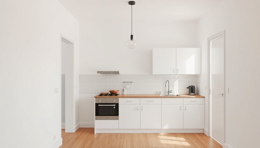 Renter-friendly kitchen makeover idea with minimalist design.