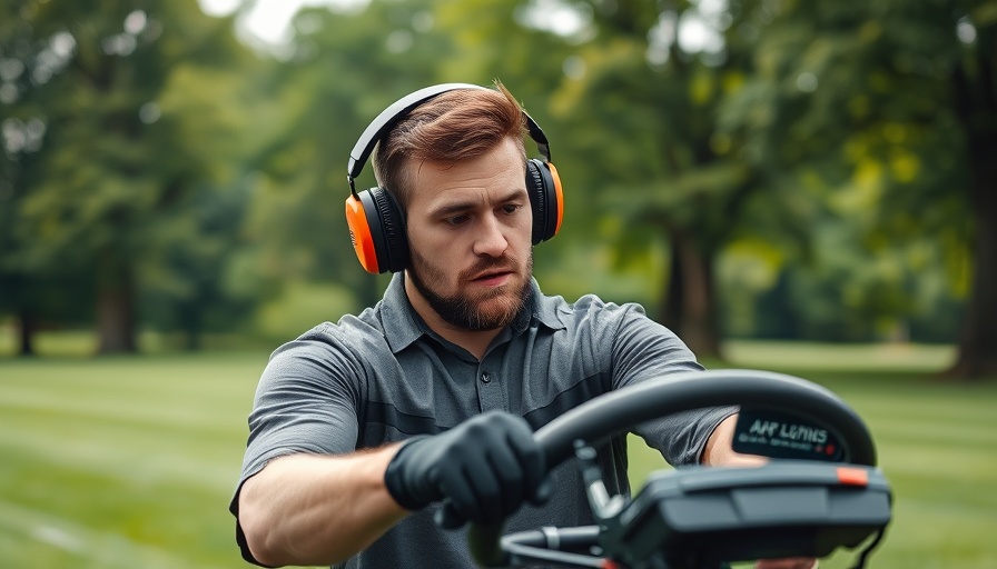 Man using Z Turf Equipment Signature Series in park setting