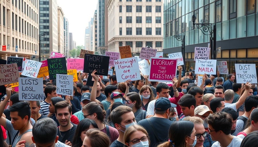Washington state protest against Tesla with varied signs.
