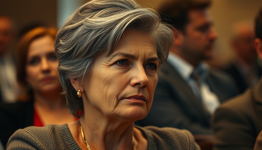 Cathy Moore listens attentively at Seattle City Council resignation.