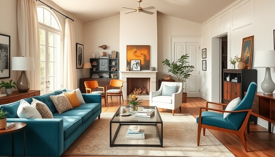 Stylish Made In America Home Brands furniture and decor in a bright home setting