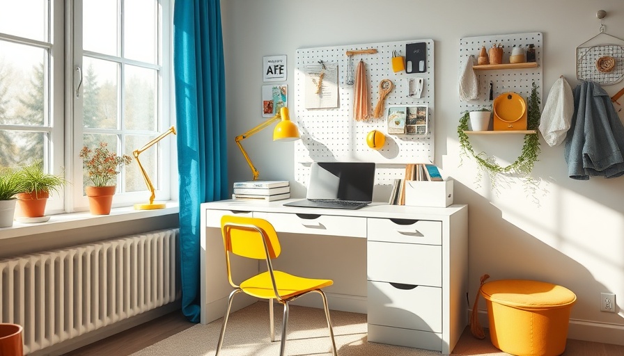 IKEA college dorm essentials in a bright, organized workspace.