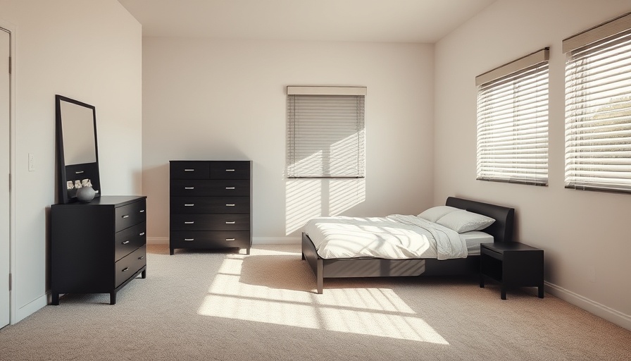 Simple bedroom before IKEA HEMNES hacks upgrade.