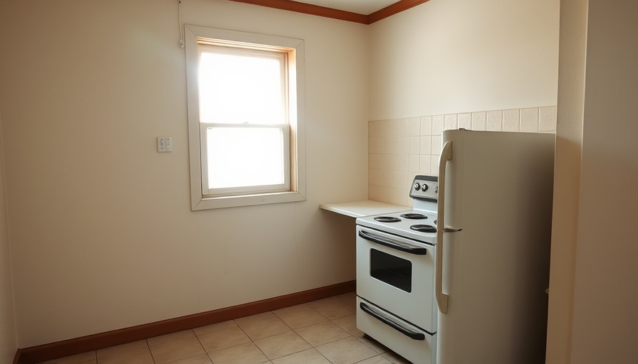 Before photo of a simple kitchen setup for a budget kitchen makeover.