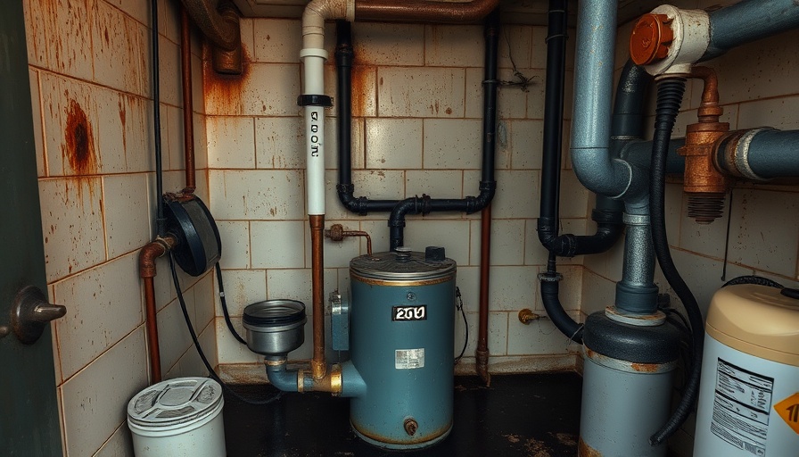 Cheap macerator pump risks shown through leakage and rust signs.