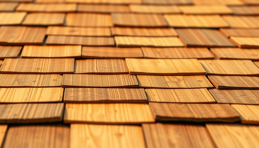 Cedar shake roof close-up highlighting texture and fire hazard.