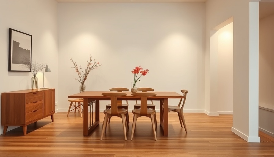 Minimalist dining room before home makeover transformation.