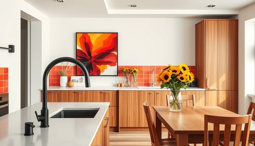 Contemporary kitchen showcasing new tile trend with modern decor