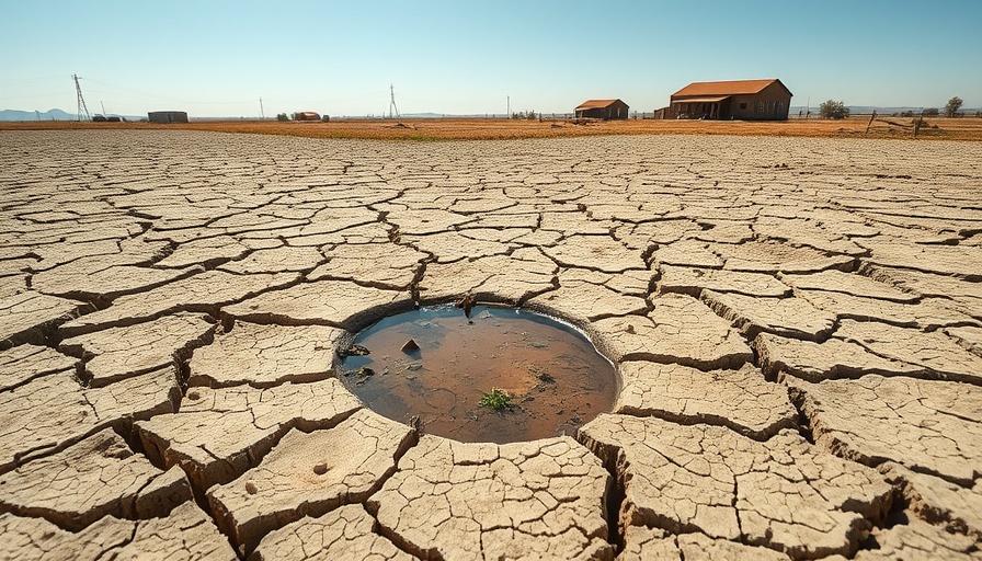 Cracked landscape highlighting Kashmir water security crisis.