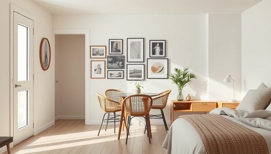 Bright modern apartment with minimalist decor