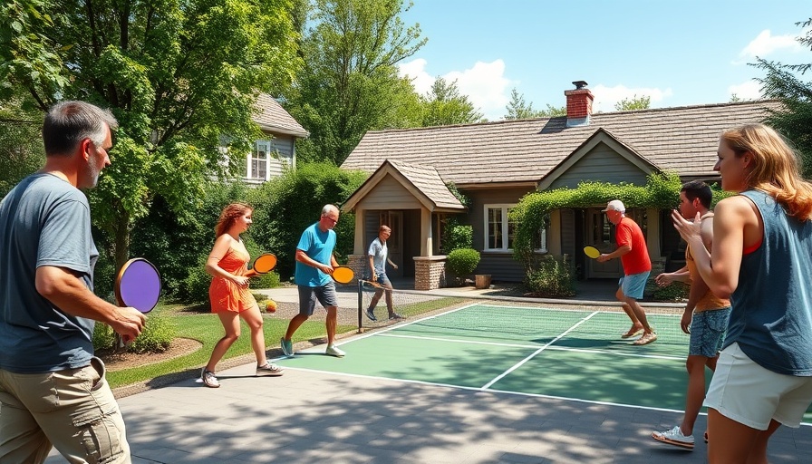 Transformed Tennis Court into a Pickleball Court conversion, outdoor game.