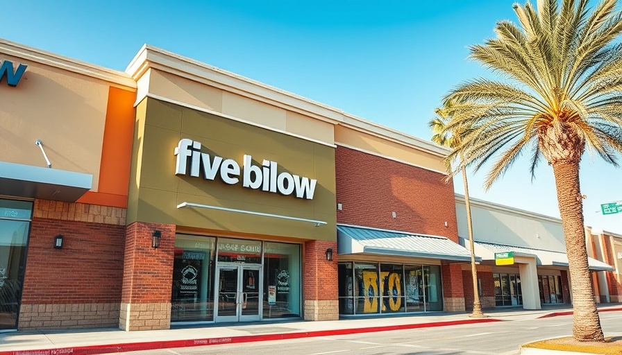 Five Below store exterior in sunny weather
