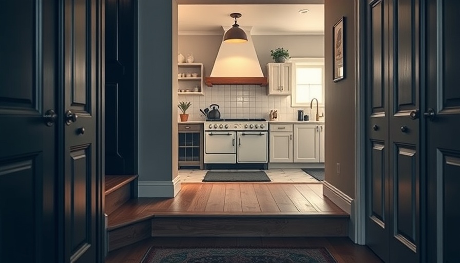 Timeless Home Design Elements in classic entryway and vintage kitchen.
