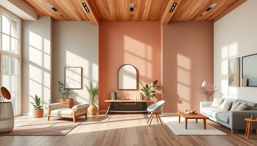 Modern interiors showcasing happy paint colors in diverse room settings.