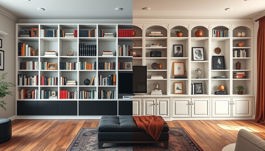 Renter-Friendly Built-In Bookcase makeover