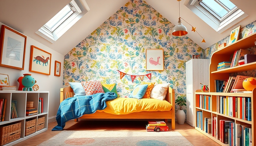 Children's room with skylights and colorful decor, VELUX Brighter Days Makeover Giveaway 2025.