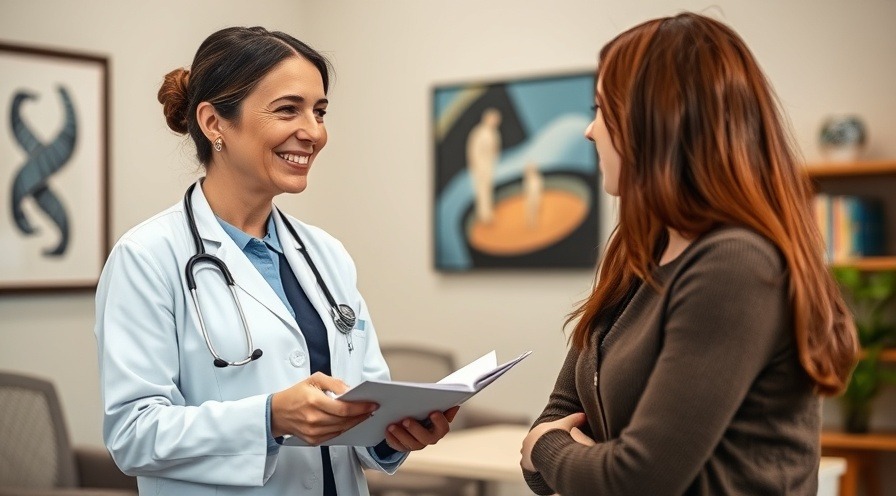 Healthcare professional provides fertility advice to prepare for a healthy pregnancy.