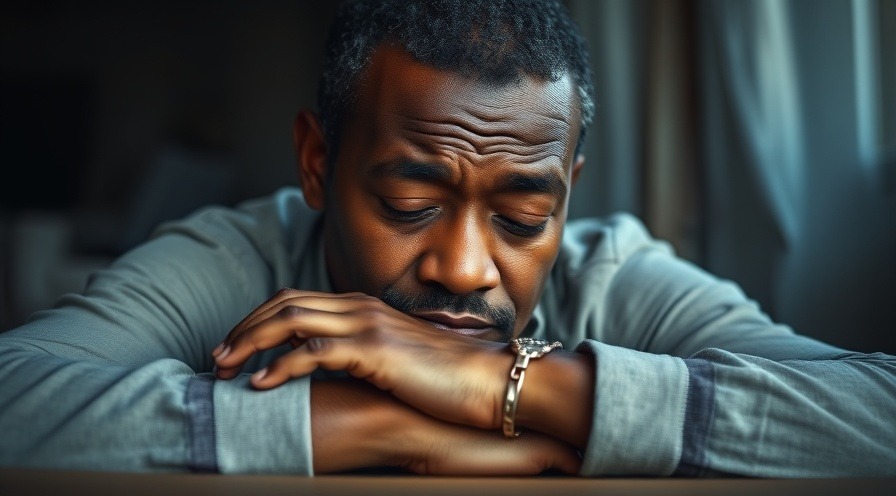 Exhausted middle-aged man depicting effects of sleep deprivation, emphasizing sleep health tips.
