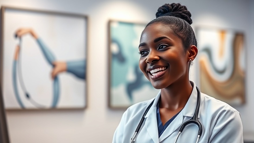 female dentist discusses health benefits of chewing gum in a modern setting.
