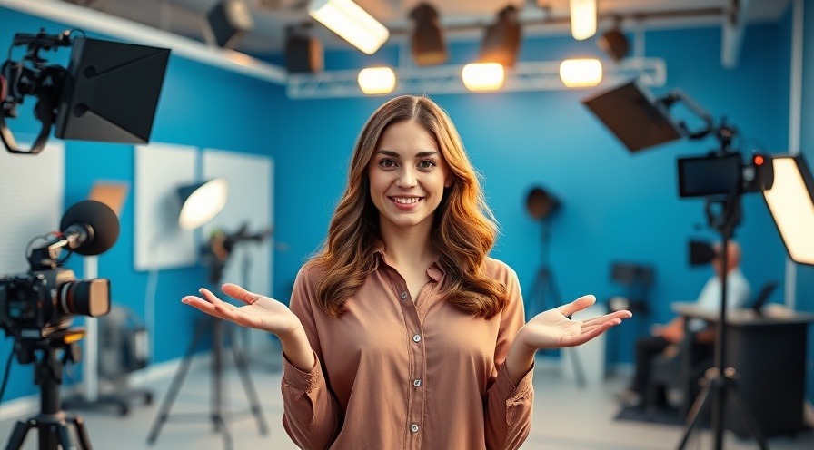 Confident woman in modern studio discussing copper IUD effects on women's health.