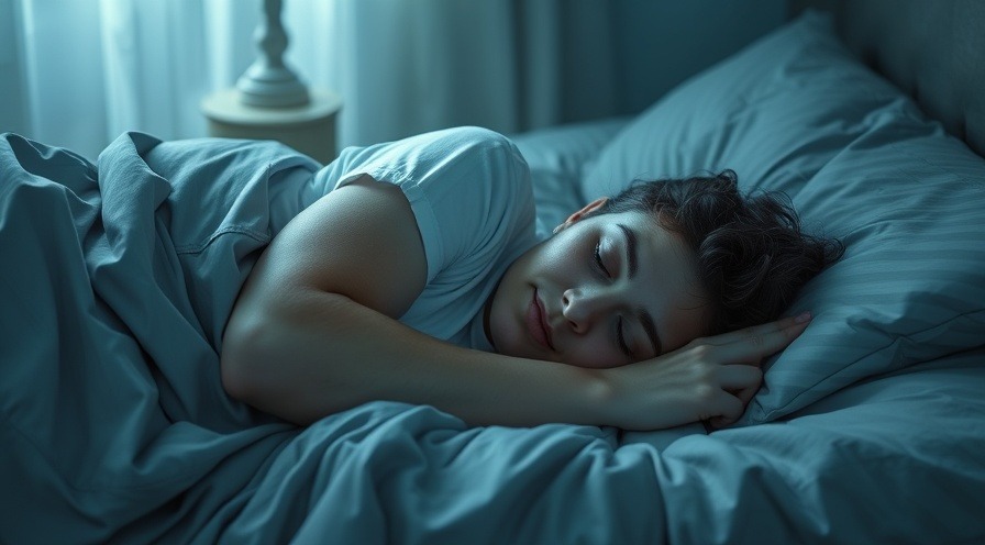 Peaceful sleeping adult in a cozy bedroom setting.