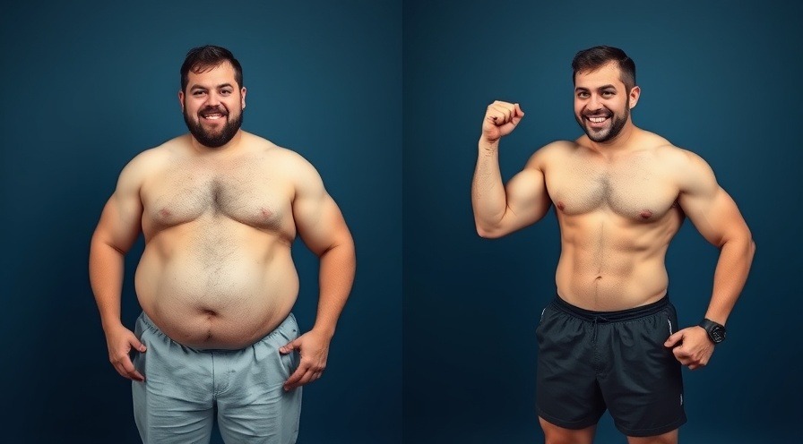 Dynamic body transformation comparison showcasing fat loss supplements effects.