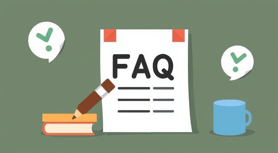 Frequently Asked Questions (FAQ) graphic for user guidance