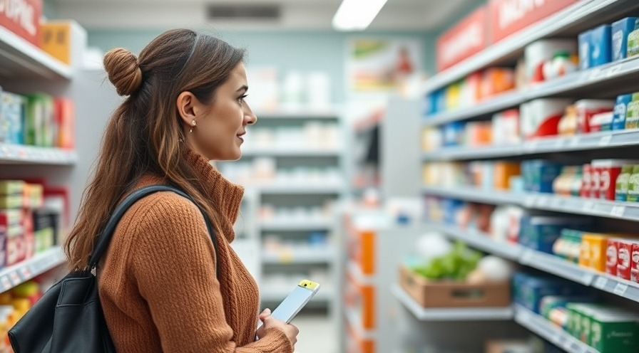 Female patron seeking assistance from pharmacist at the pharmacy.