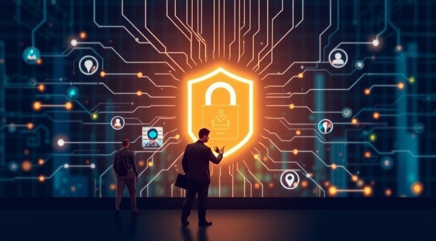 Cybersecurity professional collaborating with AI for a secure future.