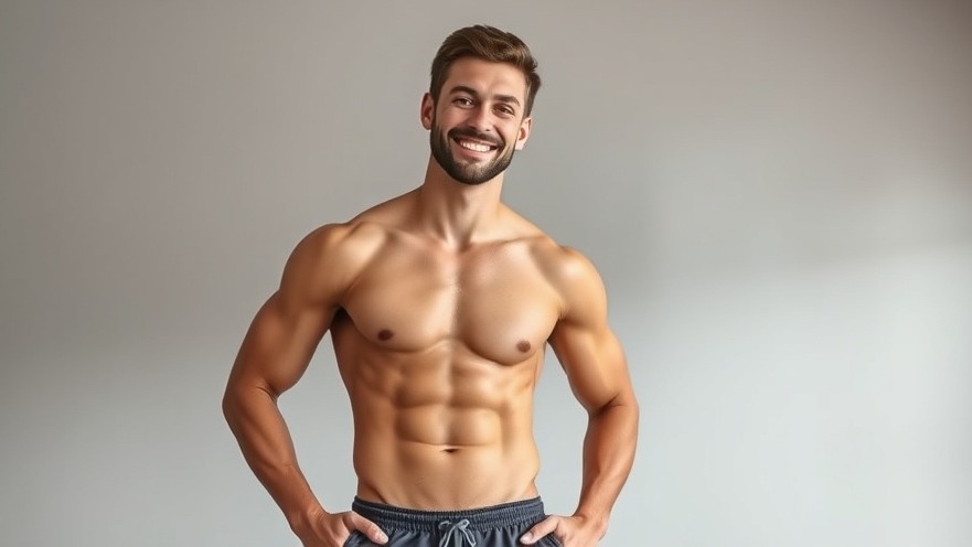 Fit man in workout gear showcasing fat burning exercises for 20 minute workout.