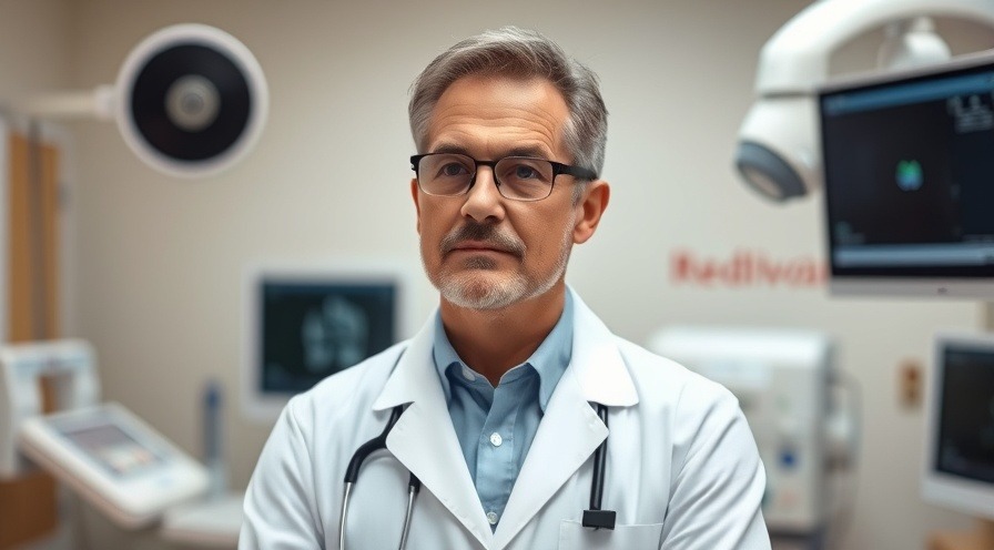 Doctor assessing medical tests