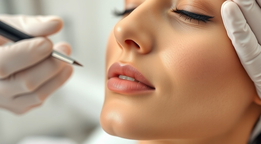 Close-up of a woman receiving microneedling for skin rejuvenation techniques.