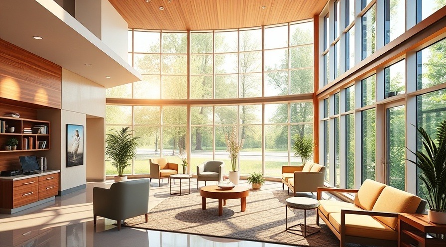 Hospice care environment with soothing colors and patient comfort at Hawk Family Pavilion.