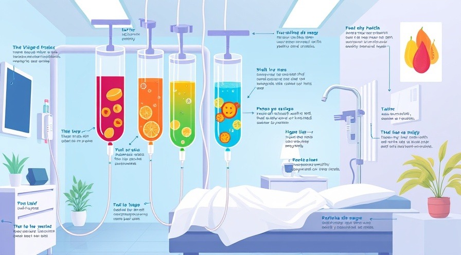 Vibrant IV therapy illustration