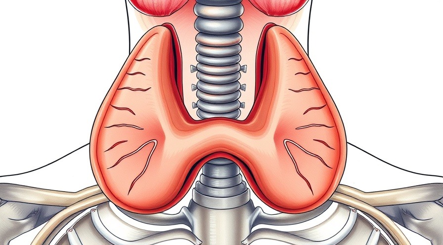 Vibrant illustration of the human thyroid gland for holistic health insights.
