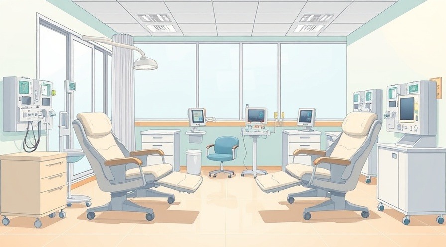 a kidney dialysis center for hemodialysis therapy.
