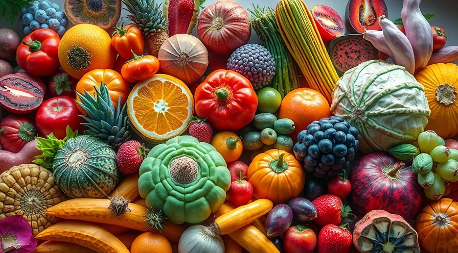 Vibrant fruits and vegetables supporting a cancer prevention diet with immune boosting foods.