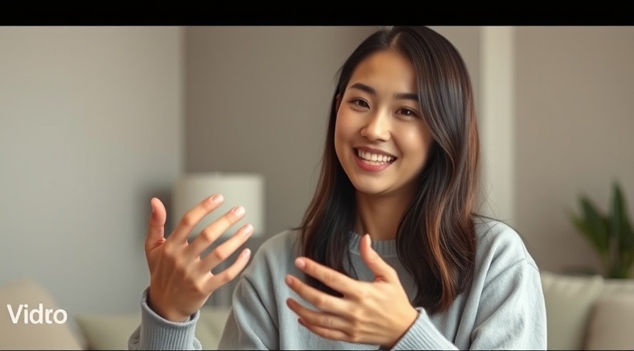 Smiling woman discussing early signs of pregnancy in a warm, detailed indoor setting.