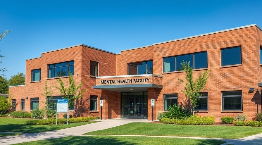 Modern mental health care facility illustrating quality care amidst a serene environment.