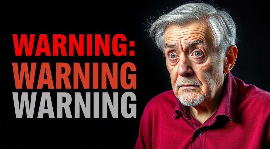 Concerned older man shocked about sarcopenia prevention in a vivid graphic.