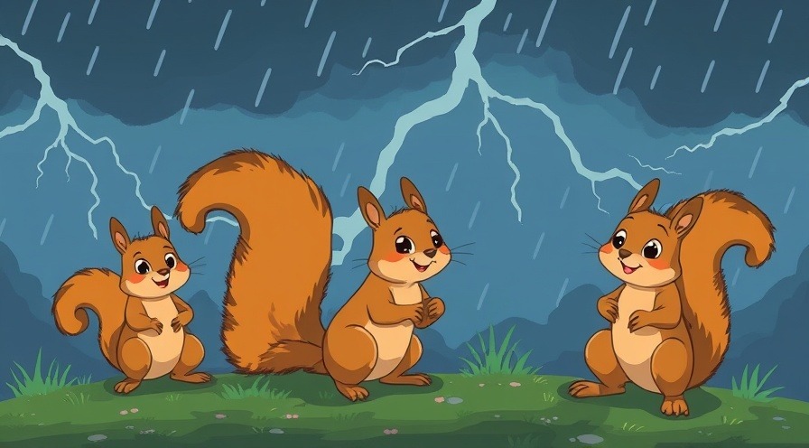 squirrels in a thunderstorm