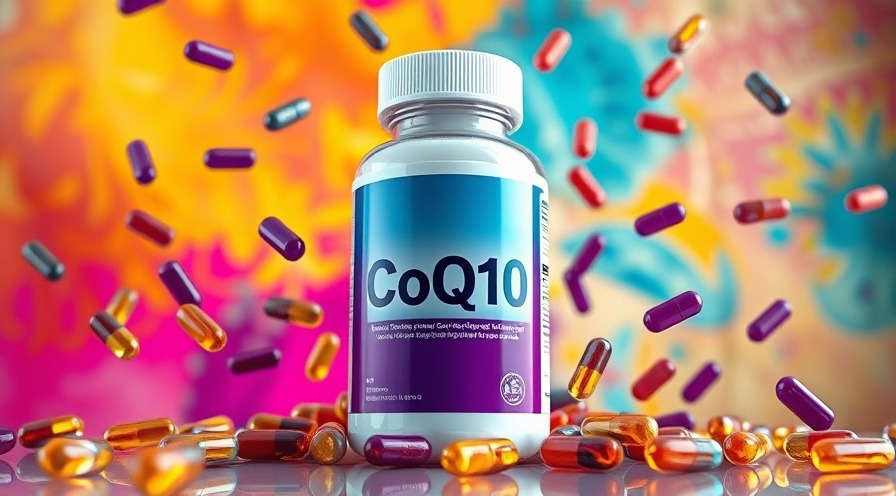 Vibrant CoQ10 supplement bottle showcasing benefits and doctor recommendations.