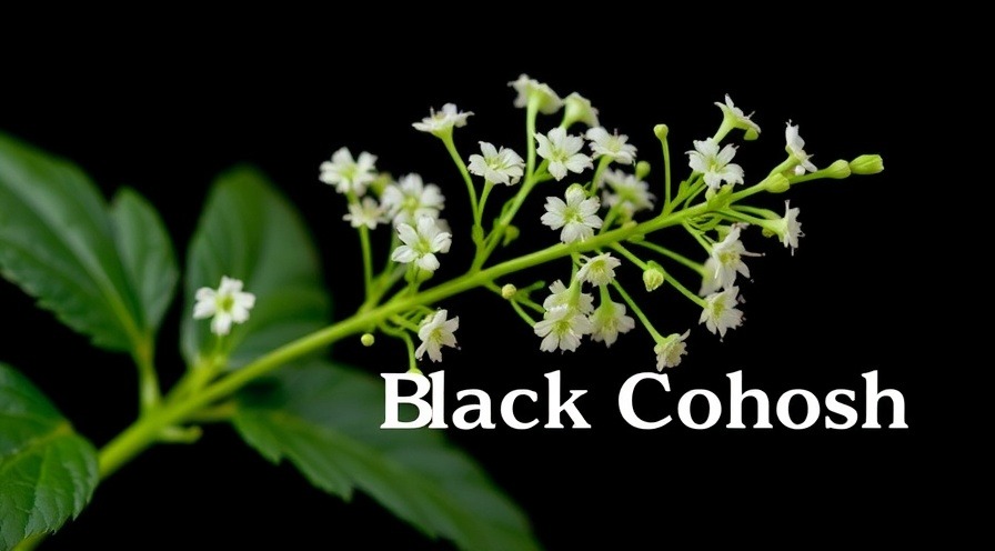 Close-up of black cohosh plant highlighting benefits for menopause relief.