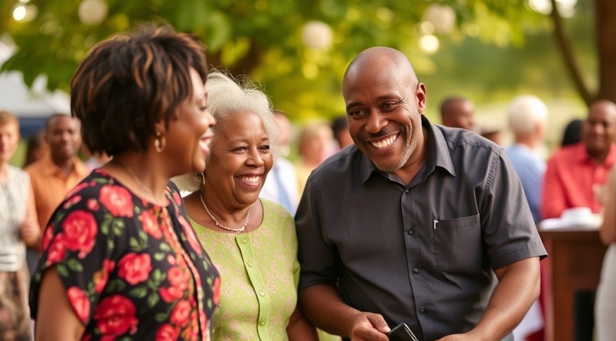 Black family reunion showing real-world applications and togetherness.