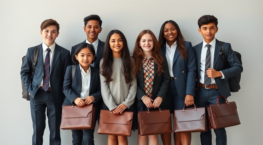 Group of teens dressed for corporate world