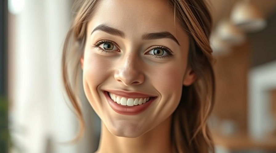Smiling young woman showcasing flawless skincare routines and debunking pore health myths.