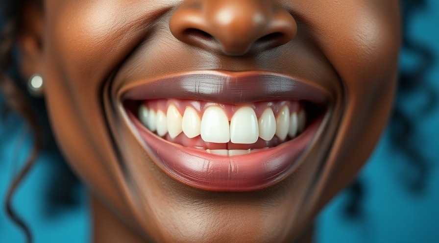 Close-up of a female showcasing excellent dental health with natural teeth.