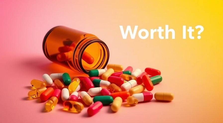 Colorful multivitamins showcasing multivitamins benefits against a warm gradient background.