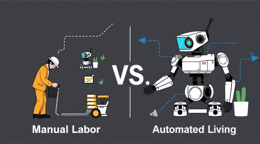 Comparison of manual labor and automated living configurations.