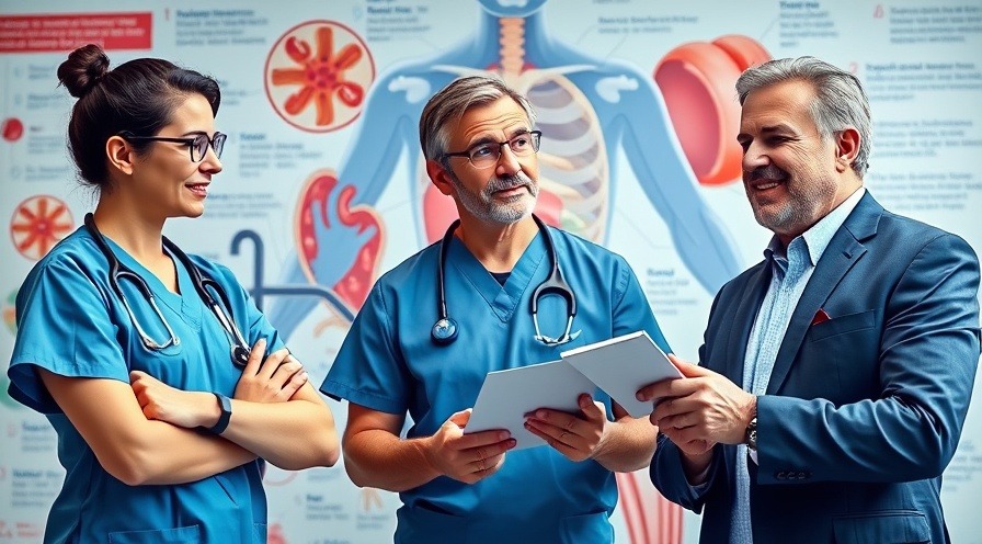 Medical professionals discuss digestive health and diverticulosis against anatomical illustrations.